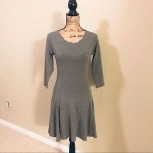 Forever21  Heather grey 3/4 sleeve dress